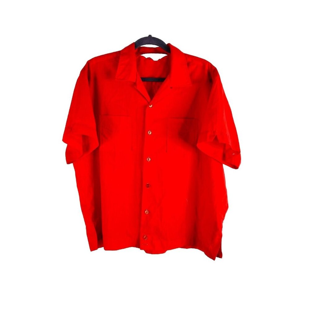 Vintage 70s Toledo Oh Amateur Wrestling Coach Button Shirt